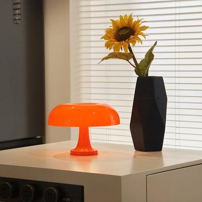 Orange Mushroom Modern Table Lamp