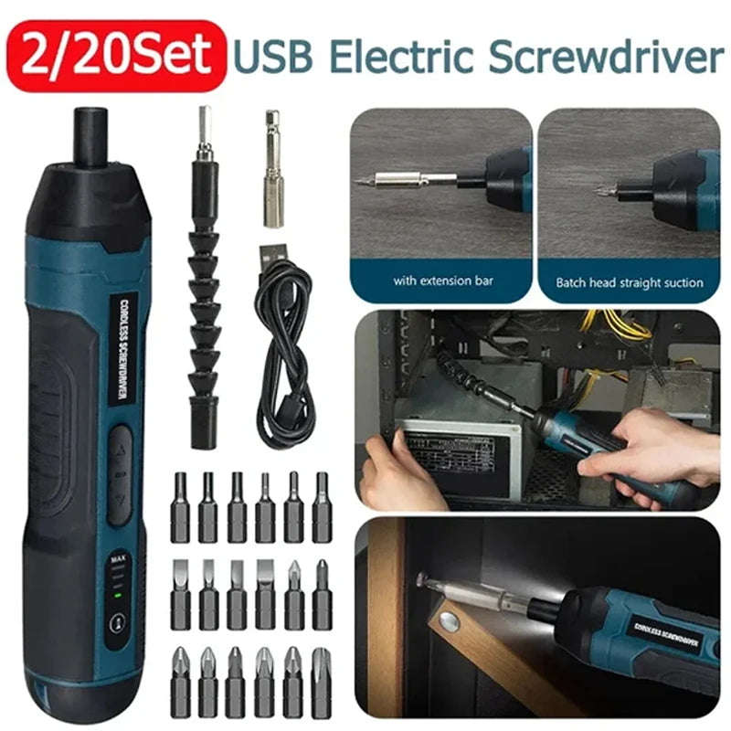Cord-Free Electric Screwdriver
