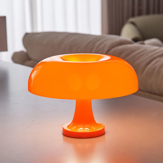 Orange Mushroom Modern Table Lamp