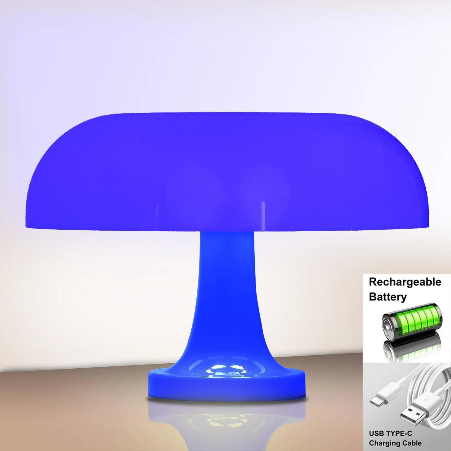 Orange Mushroom Modern Table Lamp