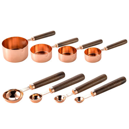 Gold-plated Steel Measuring Cup Set