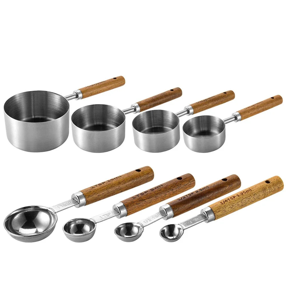 Gold-plated Steel Measuring Cup Set