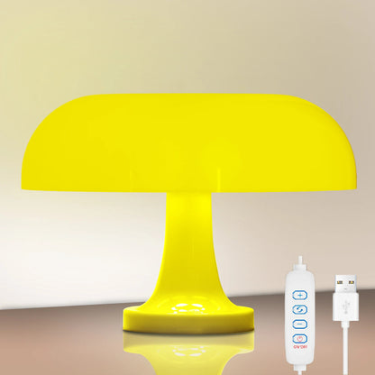 Orange Mushroom Modern Table Lamp